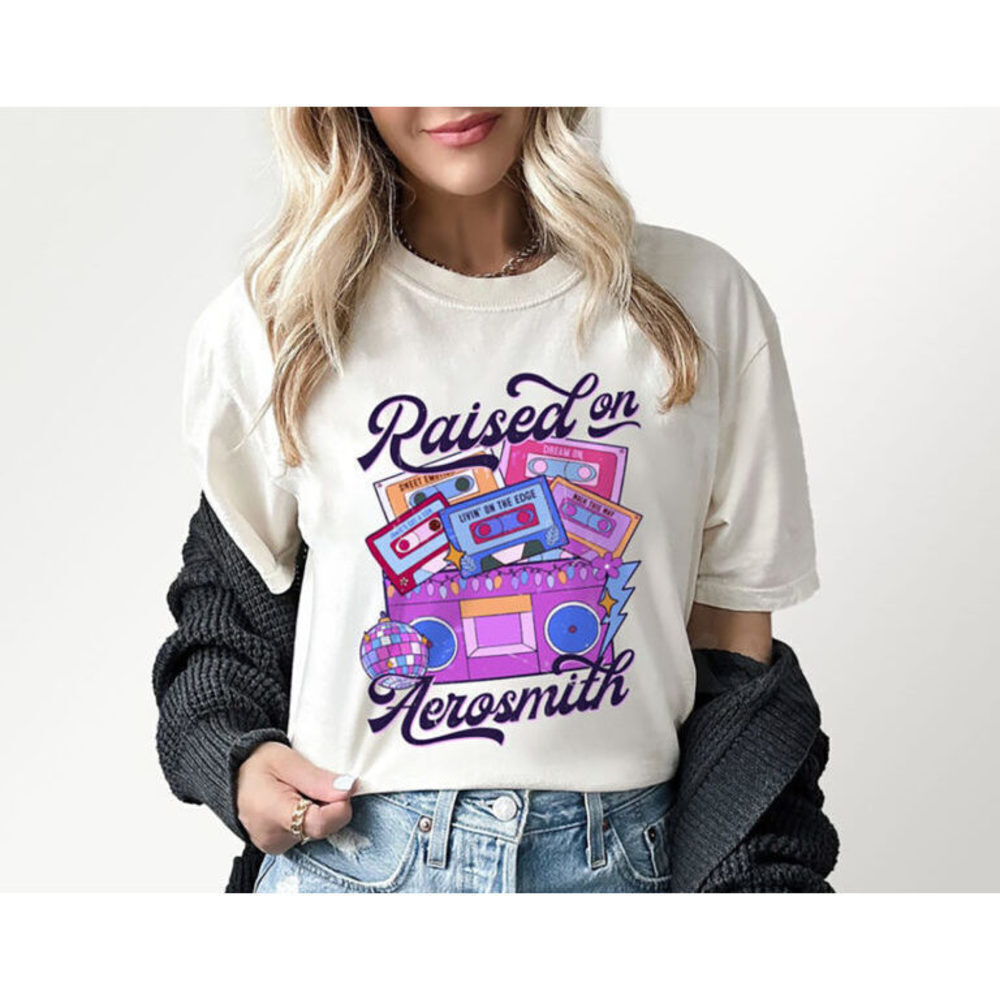 Raised On Aerosmith Music Shirt